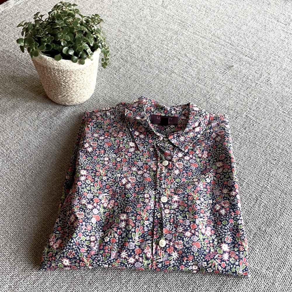 Liberty floral print blouse by J Crew